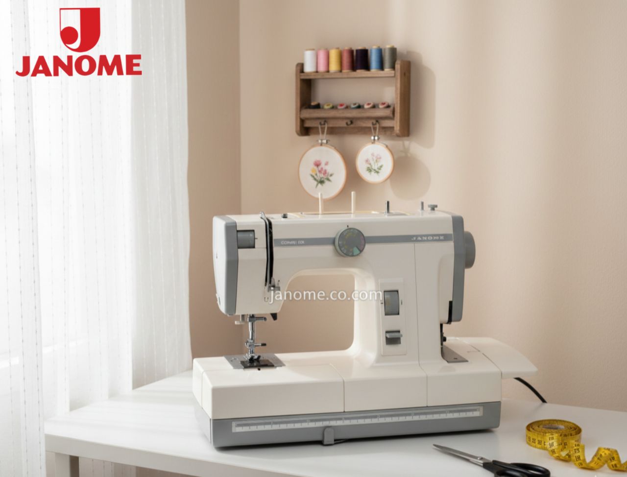 چرخ خیاطی و گلدوزی ژانومه استوک ژاپن مدل 2000